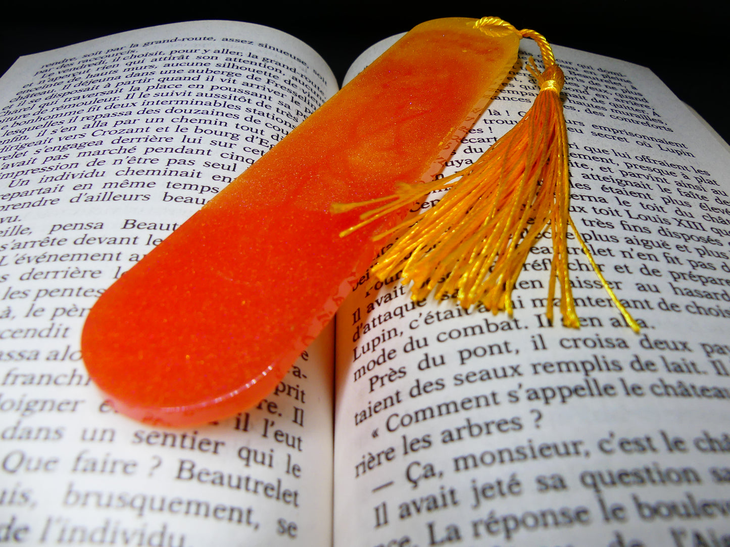 Marque-pages jaune/orange