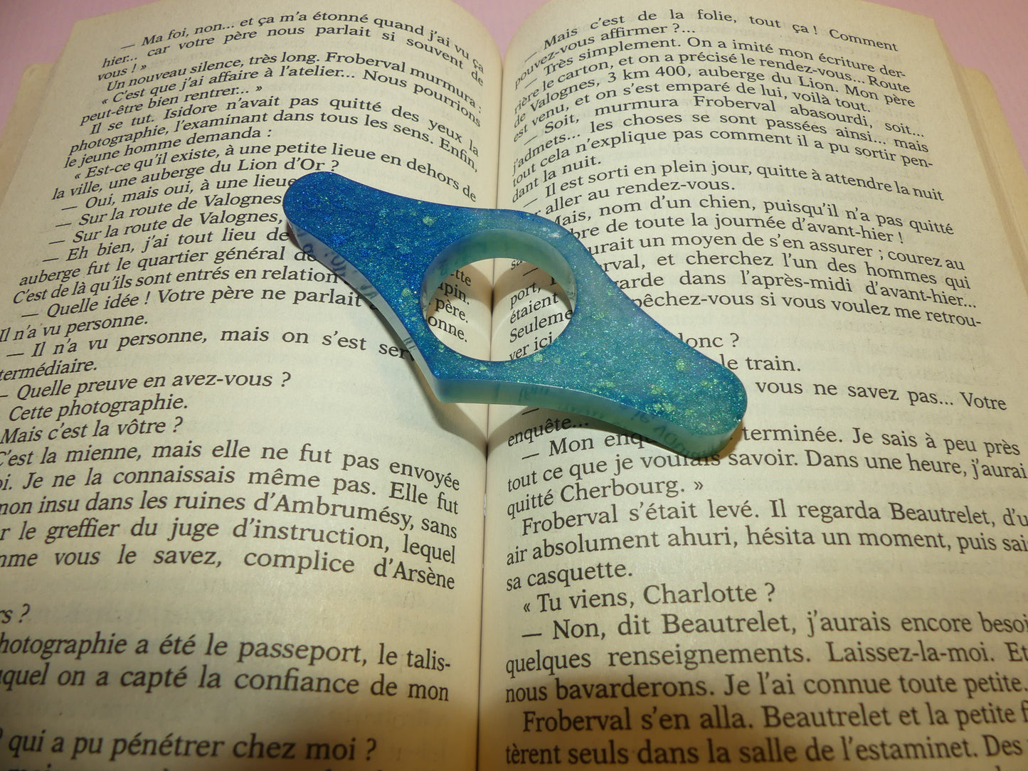 Bague de lecture V2 bleue océan