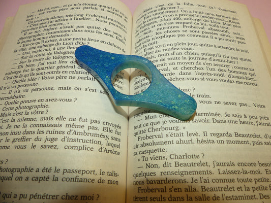 Bague de lecture V2 bleue océan