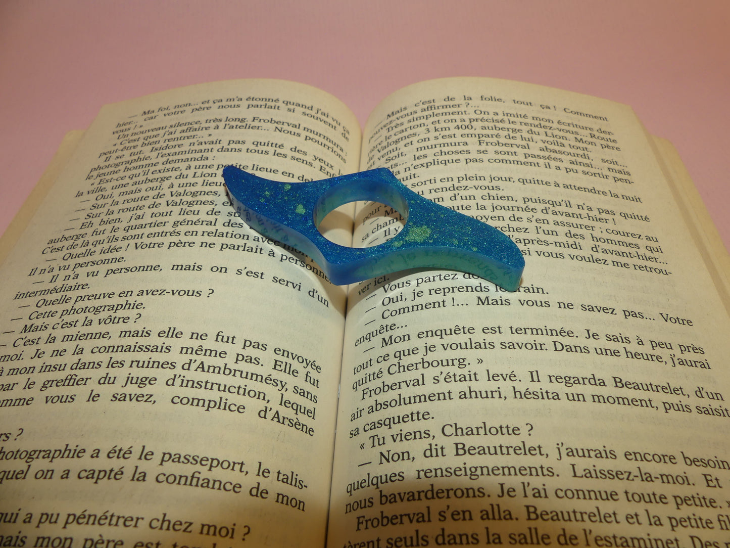 Bague de lecture V1 bleu océan