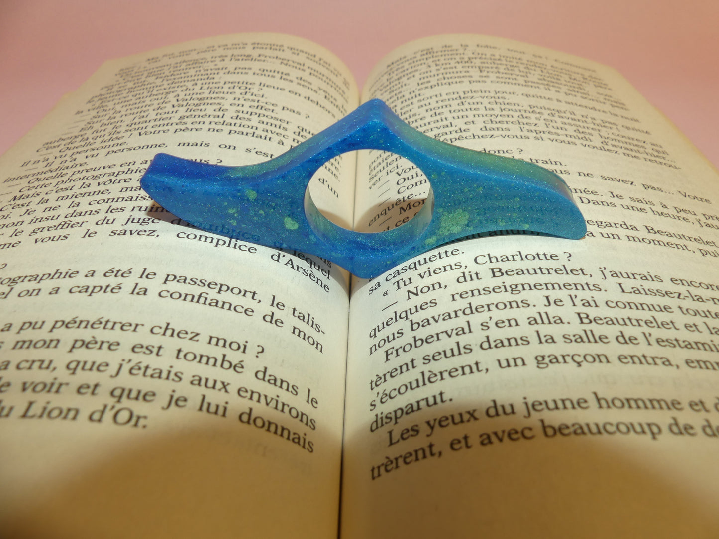 Bague de lecture V1 bleu océan