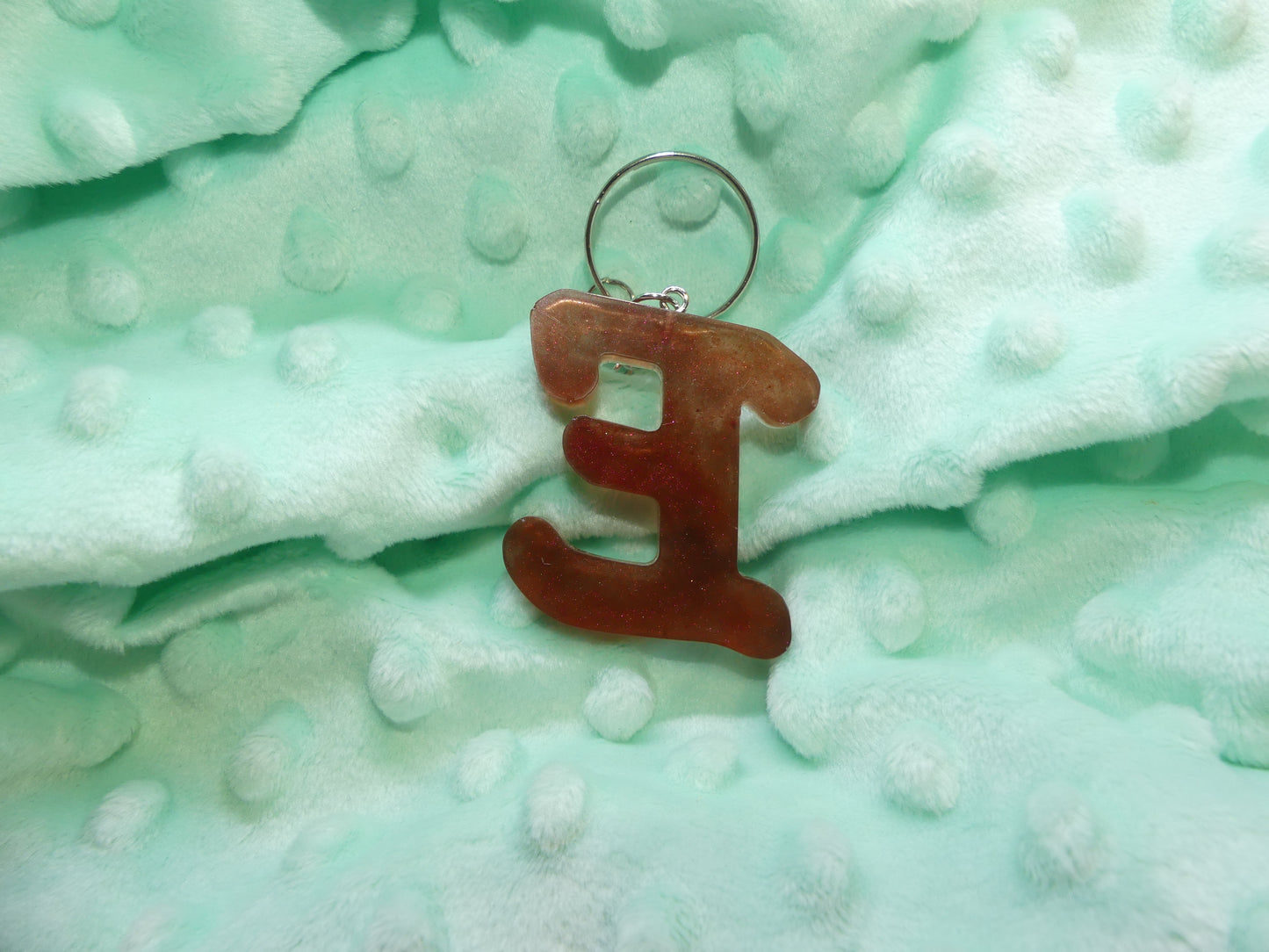 Porte-clefs Alphabet E marron