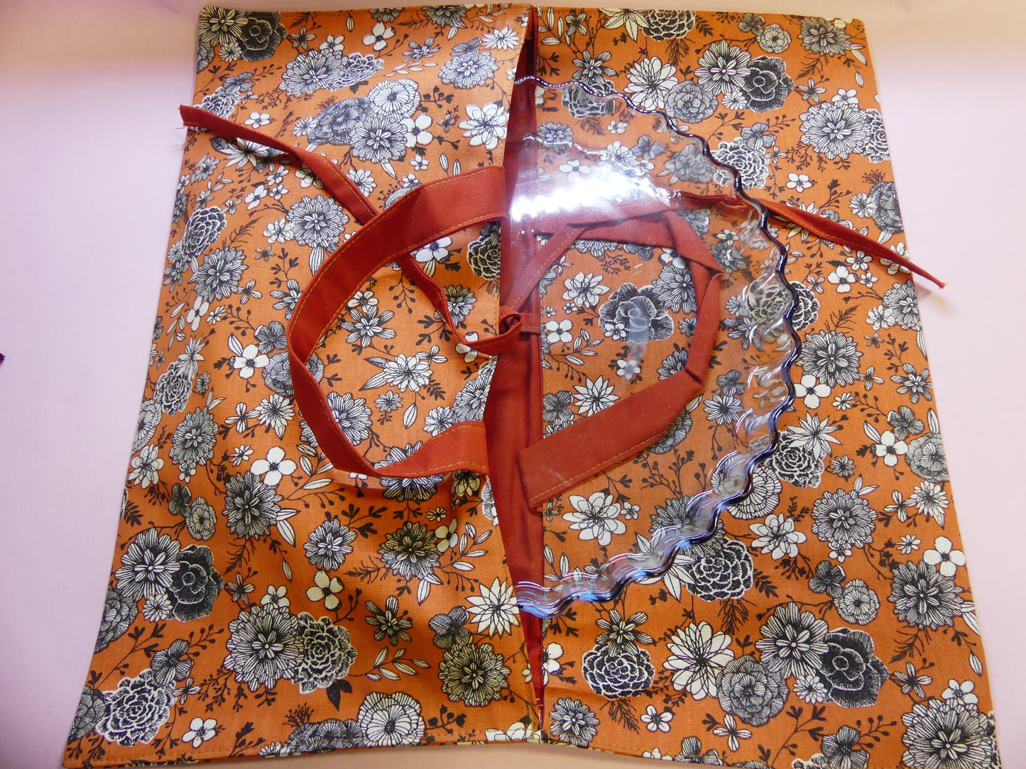 Porte tarte motif "Floral"