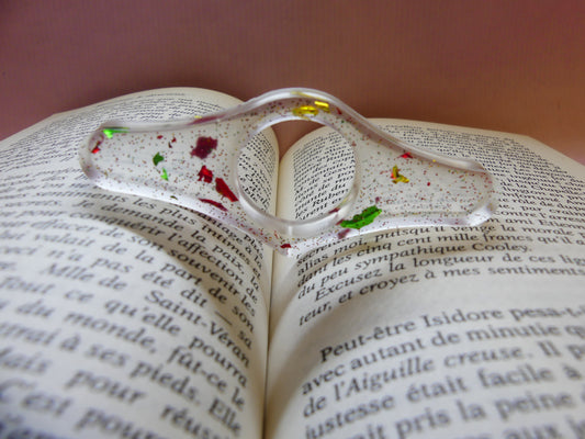 Bague de lecture V2 transparent/multicolore.