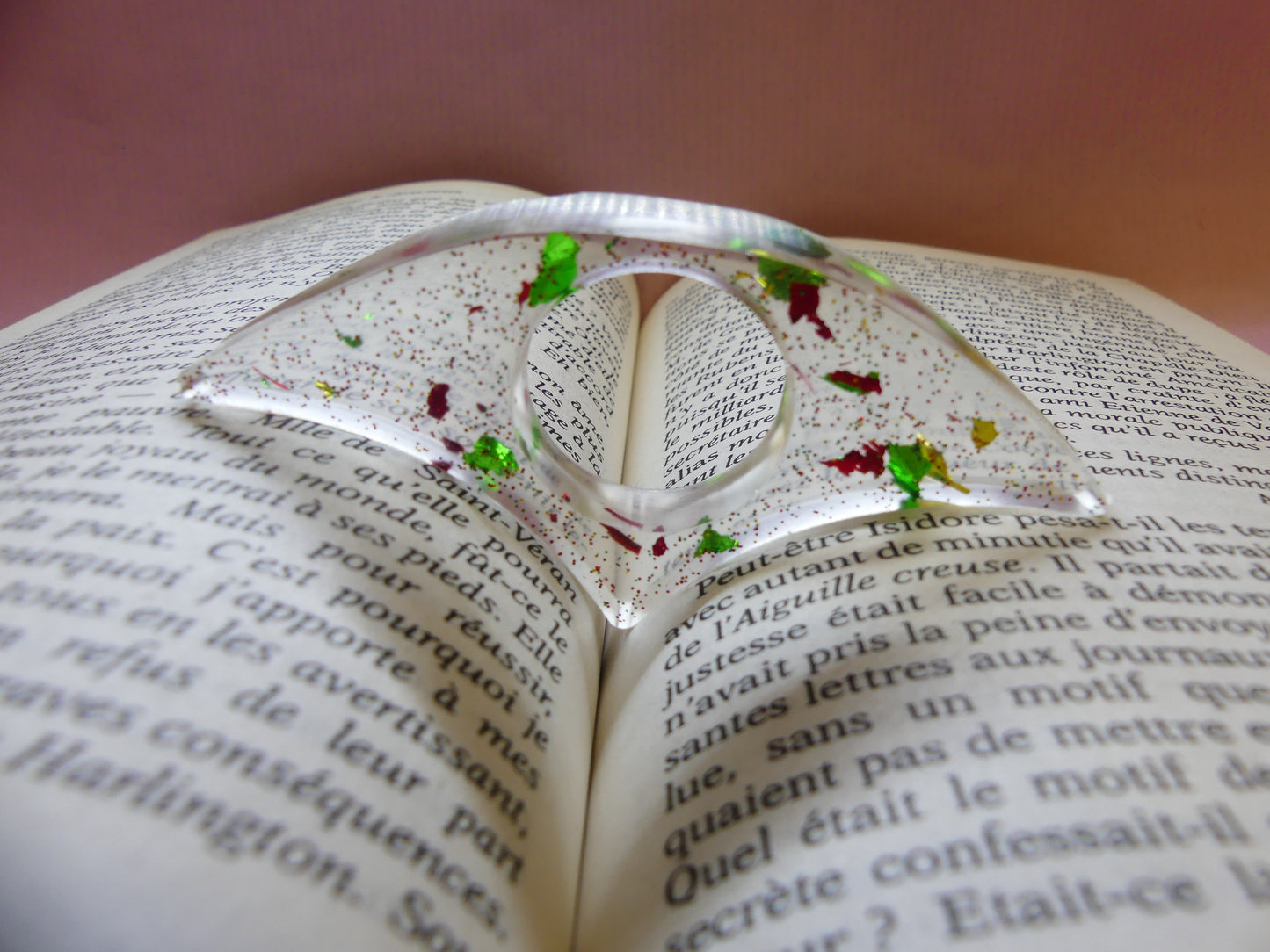 Bague de lecture  V3 transparent/multicolore