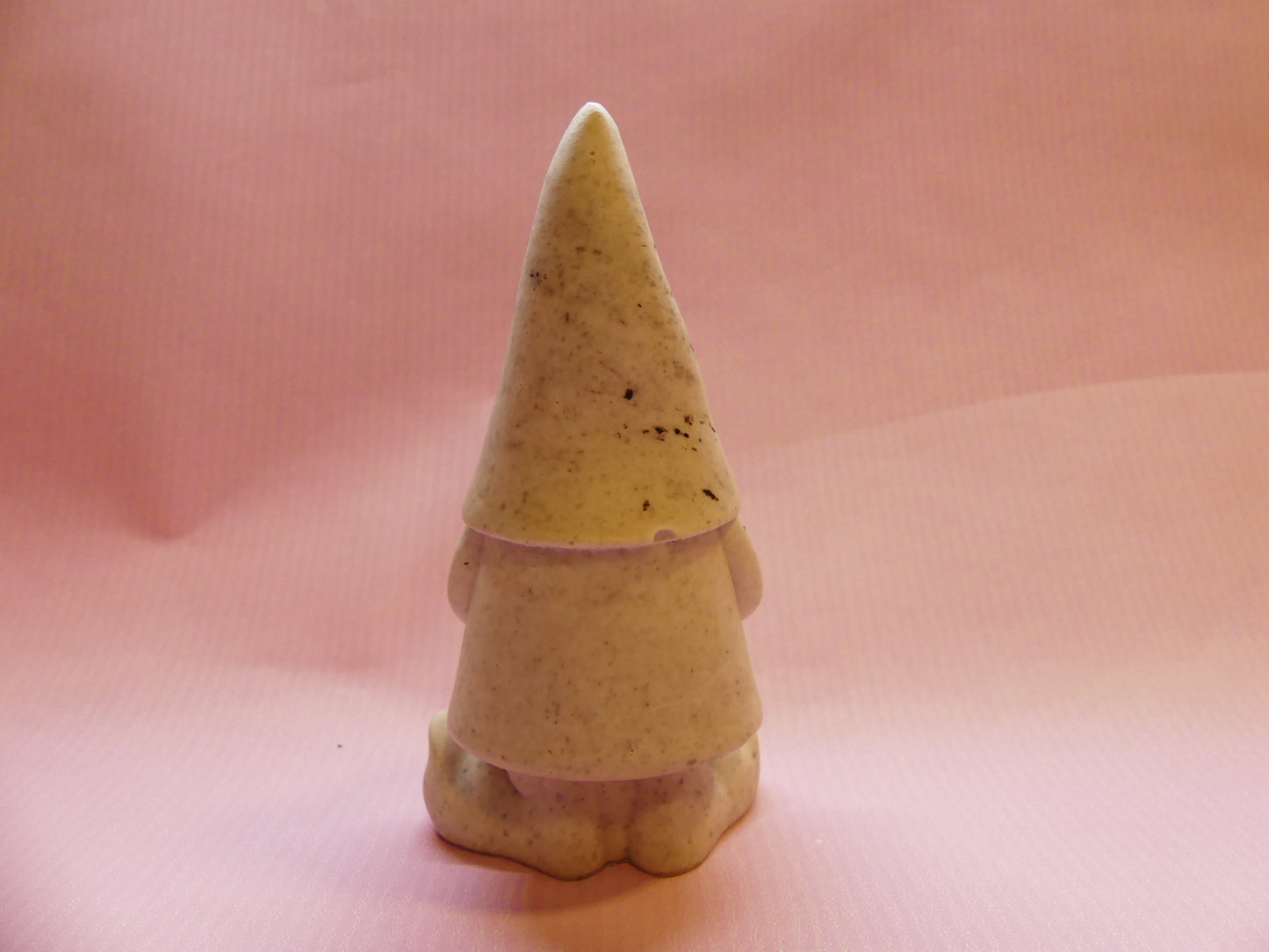 Gnome avec couronne de Noël crème/tâche marron